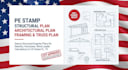 pe stamp structural plan for seismic, hurricane, wind load calculation in fl, tx