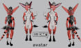 create vrchat 3d model, anime avatar, character design, vr character