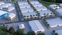 create 3d industrial factory plant, 3d warehouse walkthrough animation video