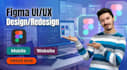 design figma website UI, UX, mockup, and full website design