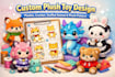 custom plush toy design plushie crochet stuffed animal plush pattern