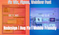 fix redesign and optimize wix figma to wix and webflow sites