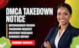 prepare a dmca takedown notice for stolen online content