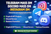 do telegram mass dm, mass dm, telegram dm, telegram promotion