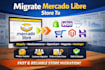 migrate mercado libre store to shopify opencart magento hostinger woocommerce