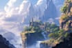 do fantasy landscape illustrations