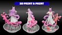 custom 3d print and paint anime figures, miniatures, resin models