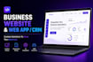 build ai powered business website, custom web app or CRM