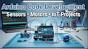 write or fix arduino code for sensors, motors and iot projects