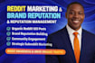 expert brand company saas business ai website manage reddit social media x posts