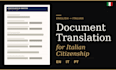 translate your documents for italian citizenship, consulate ready