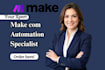 setup make com automation, make com scenario, api integration, fix make com