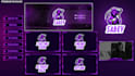 design a professional static twitch stream overlay package
