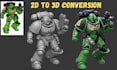 convert 2d to 3d printable model printable stylized character image to 3d model