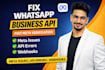 fix meta whatsapp business API verification and business manager issues