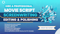 proofread and format movie script tv script screenplay and tv series