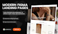 design high converting figma landing page UX UI website landing page