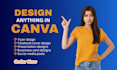 design professional canva graphics and designs