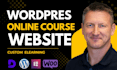 create wordpress lms online course website tutor lms website development