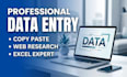 do professional HTML, CSS, react front end development and data entry