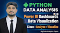 do data analysis and visualization using python and power bi