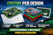 design custom pcb, multilayer pcb and generate gerber files