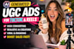 make ai generated ugc ads for tiktok and reels