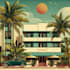 design retro vintage travel poster