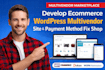 develop ecommerce wordpress multivendor site payment method fix shop