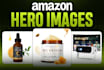 design high converting amazon hero image