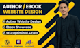 build responsive modern book author or ebook website