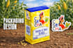 design a professional flexo packaging and print ready dieline