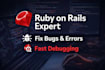 debug and fix ruby on rails bugs, API and database errors