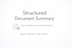 summarize messy documents into a clear structured summary