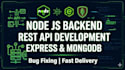 build node js rest api backend with express and mongodb, sql