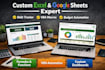 do custom excel google sheets formulas, vba macros and debt management training