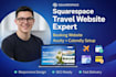 design a squarespace travel and appointment booking website
