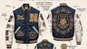 design 3d varsity jacket, letterman jacket and bomber jacket streetwear mockups