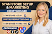do stan marketing, etsy stan store, stan store promotion and sales funnel