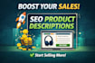 seo product description writing for ecommerce stores