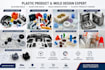 do silicone mold, injection mold, mold modification and plastic product design