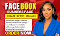 create and setup facebook business page