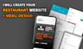 create a restaurant website and menu design