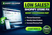 audit and optimize your shopify product page and do shopify seo for higher sales