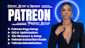 create professional patreon profile and patreon page setup