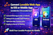 convert lovable web app to ios or mobile app, lovable dev, fix lovable saas