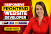 build responsive frontend website using HTML CSS javascript and bootstrap 5