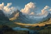 fantasy concept landscape illustrations