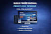 build professional front end designs with HTML CSS js