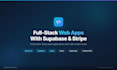 build a full stack web app with supabase and stripe